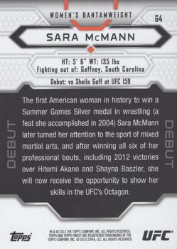 2013 Finest UFC #64 Sara McMann Back