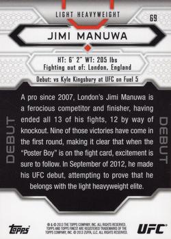 2013 Finest UFC #69 Jimi Manuwa Back