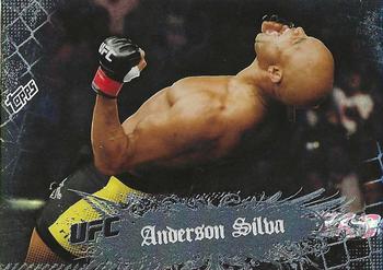 2010 Topps UFC Main Event - Black #10 Anderson Silva Front
