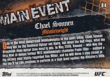 2010 Topps UFC Main Event - Black #84 Chael Sonnen Back