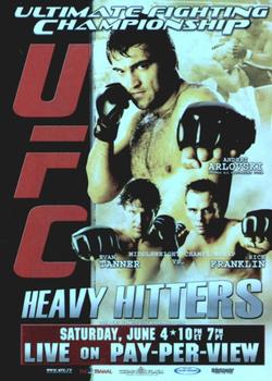 2010 Topps UFC Main Event - Fight Poster #FPR-UFC53 UFC 53 / Andrei Arlovski / Evan Tanner / Rich Franklin Front