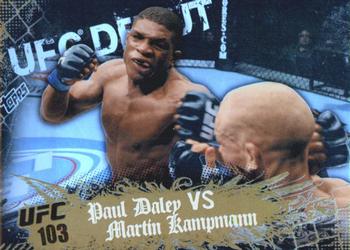 2010 Topps UFC Main Event - Gold #133 Paul Daley / Martin Kampmann Front