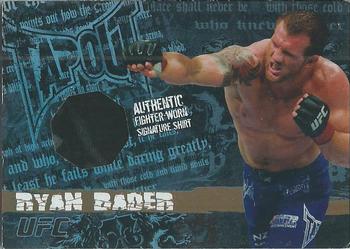 2010 Topps UFC Main Event - Tapout Relics Bronze #TTR-RB Ryan Bader Front