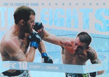 2010 Topps UFC Main Event - Top 10 Fights of 2009 #30 Nate Quarry / Tim Credeur Front