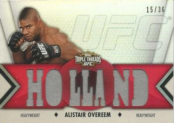 2013 Topps UFC Knockout - Triple Threads Relics #TTR-AO2 Alistair Overeem Front