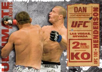 2013 Topps UFC Knockout - Ultimate Knockouts #UKO-3 Dan Henderson Front