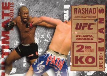 2013 Topps UFC Knockout - Ultimate Knockouts #UKO-8 Rashad Evans Front