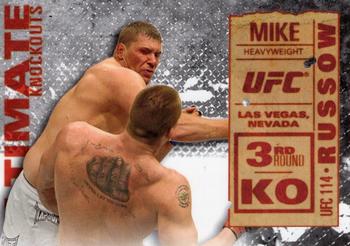 2013 Topps UFC Knockout - Ultimate Knockouts #UKO-10 Mike Russow Front