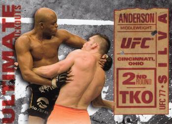 2013 Topps UFC Knockout - Ultimate Knockouts #UKO-18 Anderson Silva Front