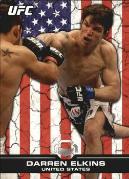 2013 Topps UFC Bloodlines - Flag Parallel #117 Darren Elkins Front
