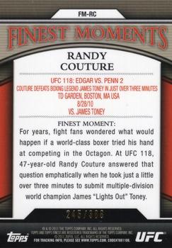 2011 Finest UFC - Finest Moments #FM-RC Randy Couture Back