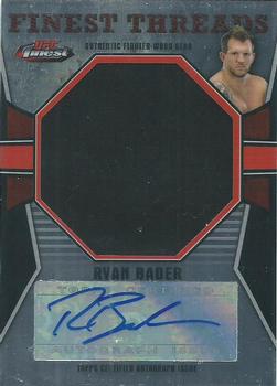 2011 Finest UFC - Finest Threads Jumbo Fighter Relics Autographs #JAR-RB Ryan Bader Front