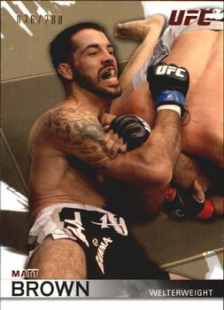 2010 Topps UFC Knockout - Gold #80 Matt Brown Front