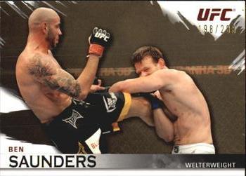 2010 Topps UFC Knockout - Gold #99 Ben Saunders Front