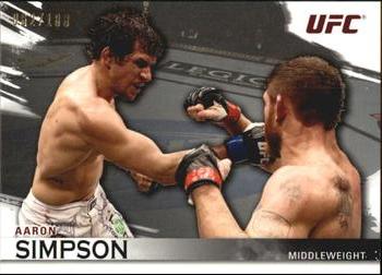 2010 Topps UFC Knockout - Silver #103 Aaron Simpson Front