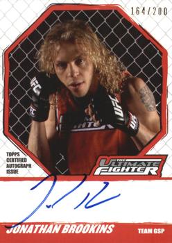 2010 Topps UFC Knockout - The Ultimate Fighter Autograph #TUFJB Jonathan Brookins Front