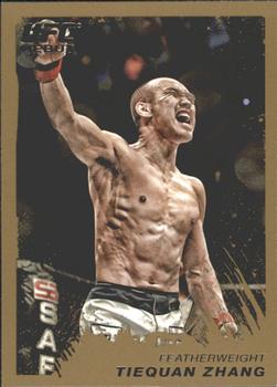 2011 Topps UFC Moment of Truth - Gold #37 Tiequan Zhang Front
