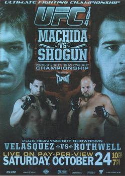 2010 Topps UFC - Fight Poster Review #FPR-UFC104 UFC 104 / Lyoto Machida / Mauricio Rua / Cain Velasquez / Ben Rothwell Front