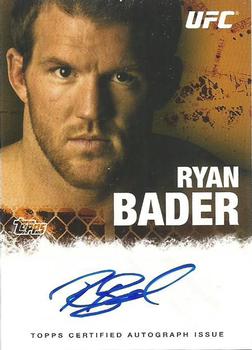 2010 Topps UFC - Autograph #FA-RB Ryan Bader Front