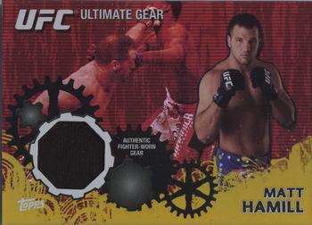 2010 Topps UFC - Ultimate Gear Relic Gold #UG-MH Matt Hamill Front