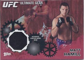 2010 Topps UFC - Ultimate Gear Relic Red #UG-MH Matt Hamill Front