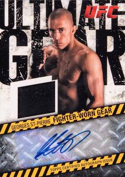 2009 Topps UFC Round 2 - Ultimate Gear Autographs #AUG-GSP Georges St-Pierre Front