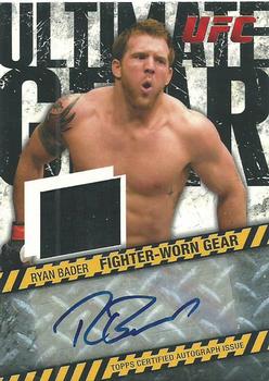 2009 Topps UFC Round 2 - Ultimate Gear Autographs #AUG-RB Ryan Bader Front