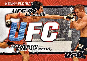 2009 Topps UFC Round 2 - Fight Mat Relics Black #FM-KF Kenny Florian Front