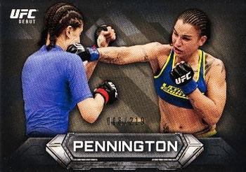 2014 Topps UFC Knockout - Gold #10 Raquel Pennington Front