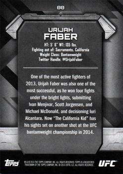 2014 Topps UFC Knockout - Gold #88 Urijah Faber Back