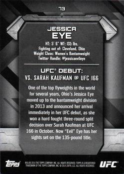 2014 Topps UFC Knockout - Green #73 Jessica Eye Back