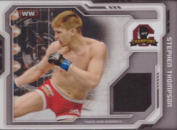 2014 Topps UFC Champions - Fighter Relics #CFR-ST Stephen Thompson Front