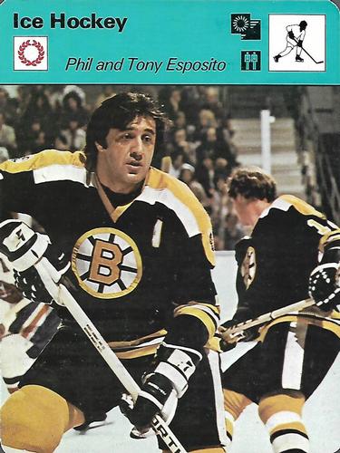 1977-79 Sportscaster Series 3 #03-19 Phil Esposito / Tony Esposito Front