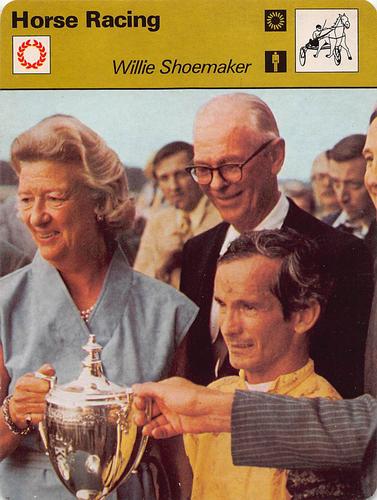 1977-79 Sportscaster Series 7 #07-02 Willie Shoemaker Front