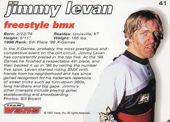1997 Vans Team Vans #41 Jimmy Levan Back