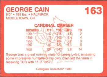 1989-90 Collegiate Collection Louisville Cardinals #163 George Cain Back