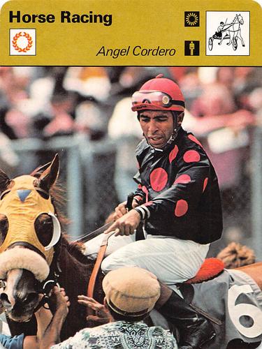 1977-79 Sportscaster Series 12 #12-05 Angel Cordero Front