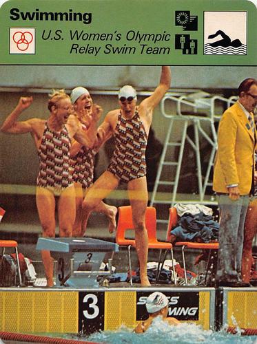1977-79 Sportscaster Series 15 #15-24 U.S. Women's Olympic Relay Swim Team Front