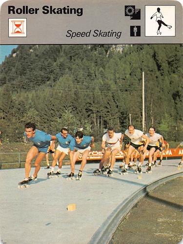 1977-79 Sportscaster Series 17 #17-02 Speed Skating Front