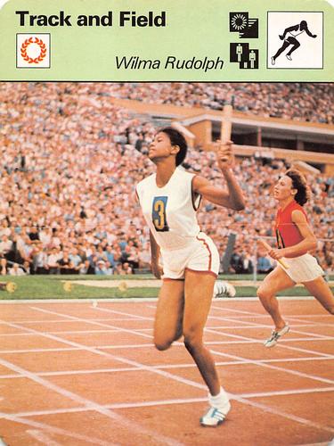 1977-79 Sportscaster Series 18 #18-02 Wilma Rudolph Front