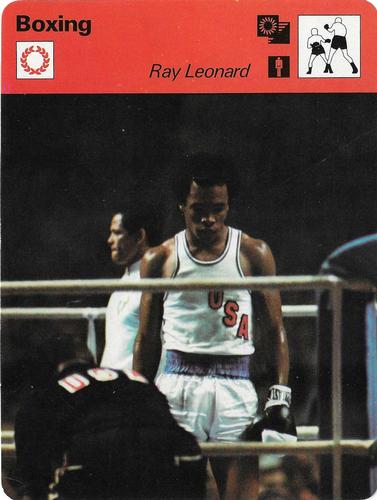 1977-79 Sportscaster Series 22 #22-09 Ray Leonard Front