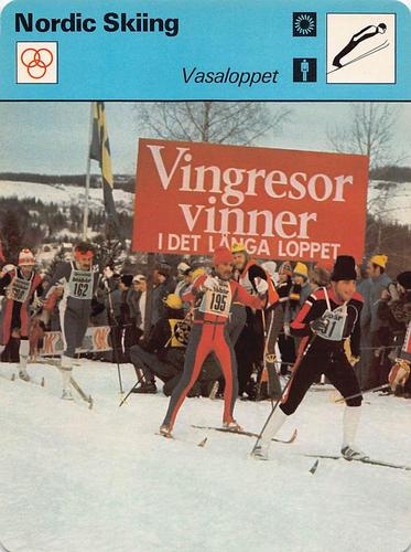 1977-79 Sportscaster Series 22 #22-15 Vasaloppet Front