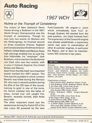 1977-79 Sportscaster Series 29 #29-13 1967 WCH Back