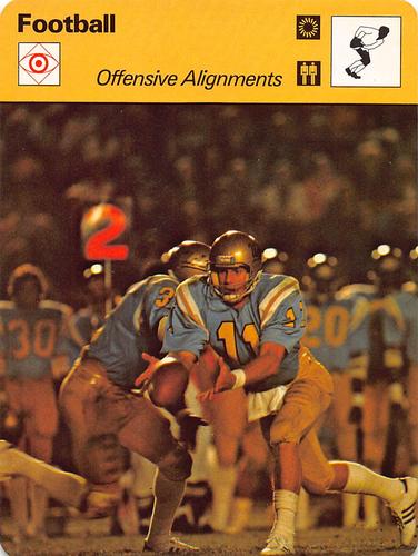 1977-79 Sportscaster Series 32 #32-03 Offensive Alignments Front