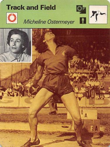 1977-79 Sportscaster Series 32 #32-05 Micheline Ostermeyer Front