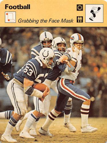 1977-79 Sportscaster Series 39 #39-21 Grabbing the Face Mask Front