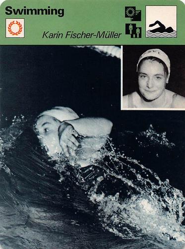 1977-79 Sportscaster Series 40 #40-18 Karin Fischer-Muller Front