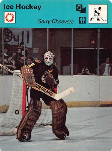 1977-79 Sportscaster Series 44 #44-20 Gerry Cheevers Front