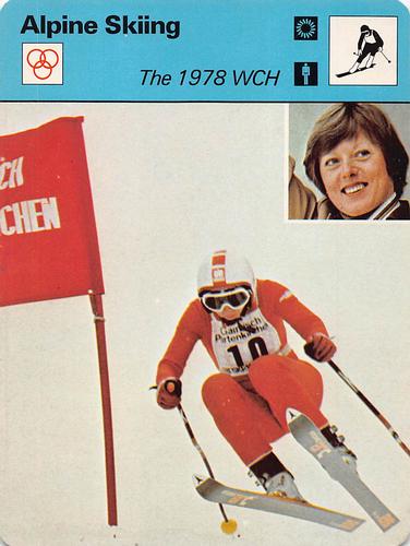 1977-79 Sportscaster Series 45 #45-11 Annemarie Moser-Proell Front