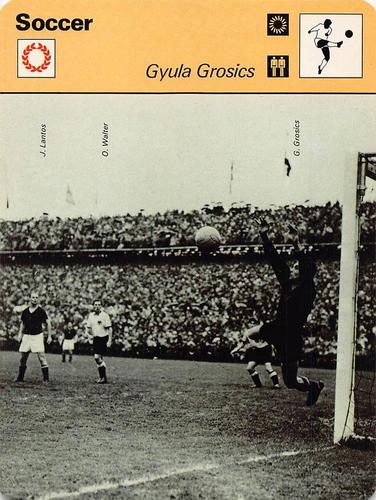 1977-79 Sportscaster Series 45 #45-05 Gyula Grosics Front